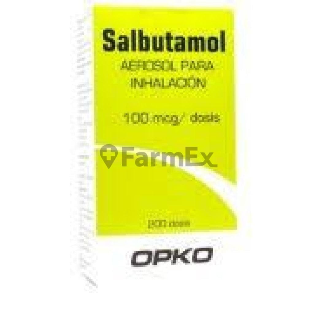 Salbutamol 100 mg / dosis x 200 dosis Farmex-BanMedica-Persistente